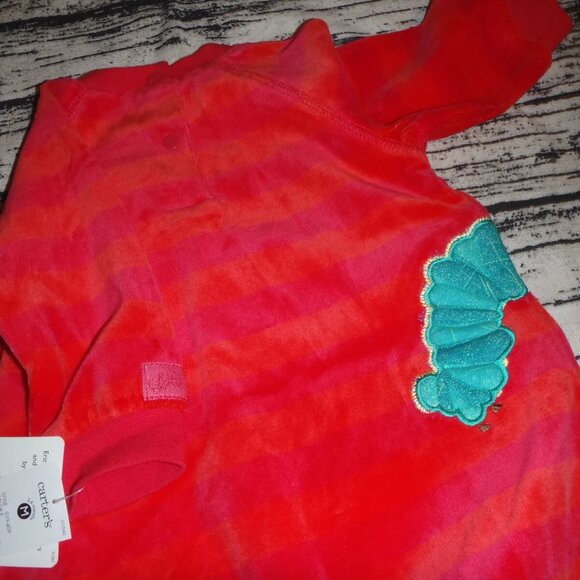 Carters Eric Carle 3-6 Month Velour Romper Hat Rattle Outfit Caterpillar NWT - Picture 3 of 6